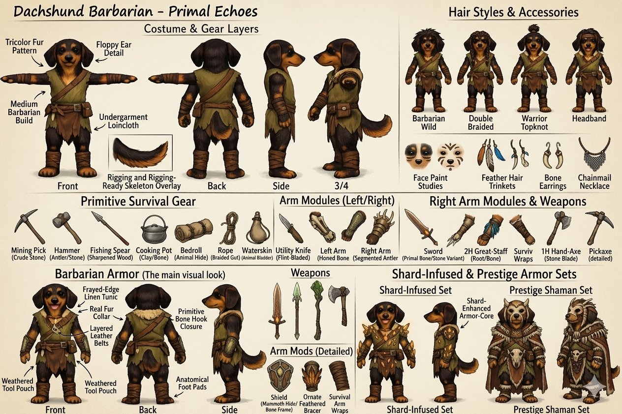Dachshund Barbarian